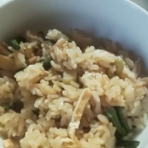 山菜炊き込みご飯